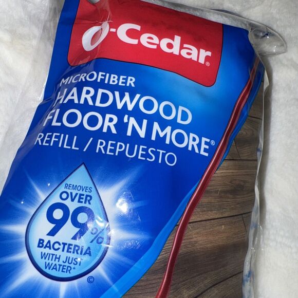 O'Cedar Hardwood Floor 'N More Dry Damp All-Surface Mop Pads Refill New - Picture 2 of 3